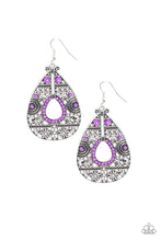 Load image into Gallery viewer, pittmanbling-and-jewelry-inc-presentsmalibu-gardens-purple-earrings-paparazzi-accessories