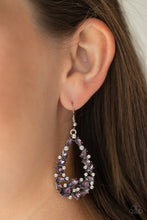Load image into Gallery viewer, Paparazzi Accessories ⚘ To BEDAZZLE, Or Not To BEDAZZLE - Purple Earrings⚘ Flat Rate Ship $4.50 ⚘