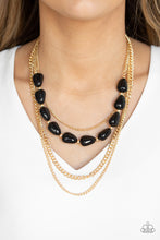 Load image into Gallery viewer, Paparazzi Accessories ⚘ Trend Status - Black Necklace⚘ Flat Rate Ship $4.50 ⚘