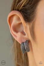 Load image into Gallery viewer, Paparazzi Accessories ⚘ Texture Twist - Silver Clip-On⚘ Flat Rate Ship $4.50 ⚘