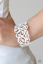 Load image into Gallery viewer, Paparazzi Accessories ⚘ VINE and Dash - White Bracelet⚘ Flat Rate Ship $4.50 ⚘