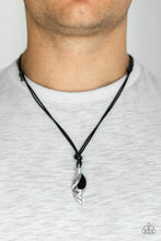 Load image into Gallery viewer, Paparazzi Accessories ❋Titan Thunder - Black Mens Necklace❋ Flat Rate Ship $4.50❋