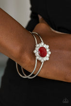 Load image into Gallery viewer, Paparazzi Accessories ⚘ Palace Dream - Red Bracelet⚘ Flat Rate Ship $4.50 ⚘
