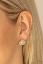 Load image into Gallery viewer, Paparazzi Accessories ⚘ Marble Minimalist - White Post Earrings⚘ Flat Rate Ship $4.50 ⚘