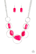 Load image into Gallery viewer, pittmanbling-and-jewelry-inc-presentstravel-log-pink-necklace-paparazzi-accessories