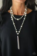 Load image into Gallery viewer, Paparazzi Accessories ⚘ Social Hour - White Necklace⚘ Flat Rate Ship $4.50 ⚘