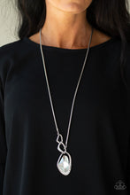 Load image into Gallery viewer, Paparazzi Accessories ⚘ Optical Opulence - White Necklace⚘ Flat Rate Ship $4.50 ⚘