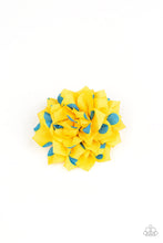 Load image into Gallery viewer, Paparazzi Accessories ⚘ Polka Perfection - Yellow Hair Clip⚘ Flat Rate Ship $4.50 ⚘