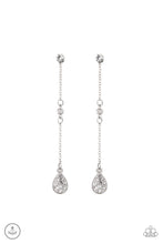 Load image into Gallery viewer, pittmanbling-and-jewelry-inc-presentswhen-it-reigns-white-post earrings-paparazzi-accessories