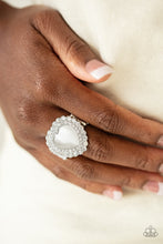 Load image into Gallery viewer, Paparazzi Accessories ⚘ Lovely Luster - White Ring⚘ Flat Rate Ship $4.50 ⚘