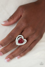 Load image into Gallery viewer, Paparazzi Accessories ⚘ What The Heart Wants - Red Ring⚘ Flat Rate Ship $4.50 ⚘