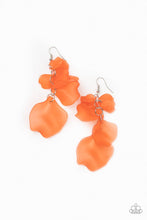 Load image into Gallery viewer, brought-to-you-by-pbjincfragile-florals-orange-earrings-paparazzi-accessories