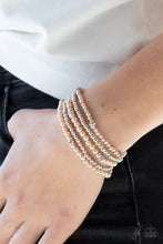 Load image into Gallery viewer, Paparazzi Accessories ⚘ Fiercely Frosted - Brown Bracelet⚘ Flat Rate Ship $4.50 ⚘