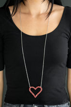 Load image into Gallery viewer, Paparazzi Accessories ⚘ Pull Some HEART-strings - Red Necklace⚘ Flat Rate Ship $4.50 ⚘