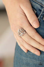 Load image into Gallery viewer, Paparazzi Accessories ⚘ Lotus Lover - Silver Ring⚘ Flat Rate Ship $4.50 ⚘