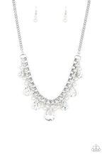Load image into Gallery viewer, brought-to-you-by-pbjincknockout-queen-white-necklace-paparazzi-accessories