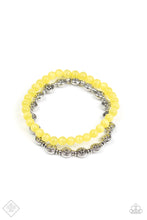 Load image into Gallery viewer, pittmanbling-and-jewelry-inc-presentsdewy-dandelions-yellow-bracelet-paparazzi-accessories