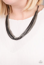 Load image into Gallery viewer, Paparazzi Accessories ⚘ Beat Box Queen - Black Necklace⚘ Flat Rate Ship $4.50 ⚘