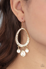 Load image into Gallery viewer, Paparazzi Accessories ⚘ Taboo Trinket - Gold Earrings⚘ Flat Rate Ship $4.50 ⚘