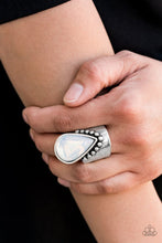 Load image into Gallery viewer, Paparazzi Accessories ❋Opal Mist - White Ring❋ Flat Rate Ship $4.50❋