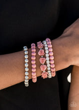 Load image into Gallery viewer, Paparazzi Accessories ❋Rose Garden Grandeur - Pink Bracelet❋ Flat Rate Ship $4.50❋