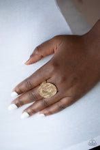 Load image into Gallery viewer, Paparazzi Accessories ⚘ Lined Up - Gold Ring⚘ Flat Rate Ship $4.50 ⚘