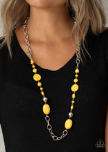 Load image into Gallery viewer, Paparazzi Accessories ⚘ When I GLOW Up - Yellow Necklace⚘ Flat Rate Ship $4.50 ⚘