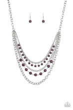 Load image into Gallery viewer, pittmanbling-and-jewelry-inc-presentsground-forces-purple-necklace-paparazzi-accessories