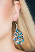 Load image into Gallery viewer, Paparazzi Accessories ❋Certainly Courtier - Blue Earrings❋ Flat Rate Ship $4.50❋
