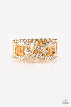 Load image into Gallery viewer, brought-to-you-by-pbjinccan-only-go-upscale-from-here-gold-ring-paparazzi-accessories
