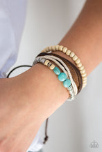 Load image into Gallery viewer, Paparazzi Accessories ❋Wonderfully Wanderer - Blue Bracelet❋ Flat Rate Ship $4.50❋
