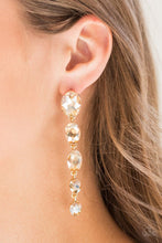Load image into Gallery viewer, Paparazzi Accessories ❋Red Carpet Radiance - Gold Post Earrings❋ Flat Rate Ship $4.50❋
