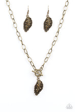 Load image into Gallery viewer, brought-to-you-by-pbjincpilot-quest-brass-necklace-paparazzi-accessories
