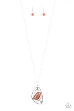 Load image into Gallery viewer, brought-to-you-by-pbjincasymmetrical-bliss-orange-necklace-paparazzi-accessories

