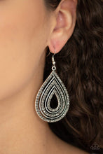 Load image into Gallery viewer, Paparazzi Accessories ❋5th Avenue Attraction - Silver Earrings❋ Flat Rate Ship $4.50❋
