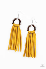 Load image into Gallery viewer, brought-to-you-by-pbjinceasy-to-persuede-yellow-earrings-paparazzi-accessories
