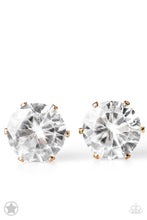 Load image into Gallery viewer, pittmanbling-and-jewelry-inc-presentsjust-in-timeless-gold-post earrings-paparazzi-accessories
