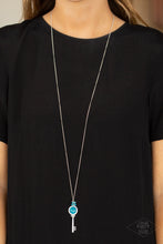 Load image into Gallery viewer, Paparazzi Accessories ❋Unlock Every Door - Blue Necklace❋ Flat Rate Ship $4.50❋
