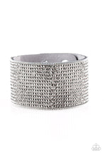 Load image into Gallery viewer, pittmanbling-and-jewelry-inc-presentsglitter-gossip-silver-bracelet-paparazzi-accessories
