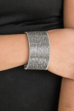 Load image into Gallery viewer, Paparazzi Accessories ⚘ Glitter Gossip - Silver Bracelet⚘ Flat Rate Ship $4.50 ⚘
