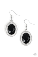 Load image into Gallery viewer, brought-to-you-by-pbjinconly-fame-in-town-black-earrings-paparazzi-accessories

