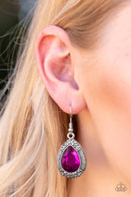 Load image into Gallery viewer, Paparazzi Accessories ⚘ Grandmaster Shimmer - Pink Earrings⚘ Flat Rate Ship $4.50 ⚘
