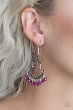 Load image into Gallery viewer, Paparazzi Accessories ⚘ Babe Alert - Purple Earrings⚘ Flat Rate Ship $4.50 ⚘
