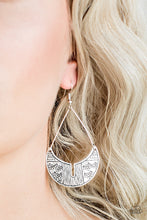 Load image into Gallery viewer, Paparazzi Accessories ⚘ Trading Post Trending - Silver Earrings⚘ Flat Rate Ship $4.50 ⚘
