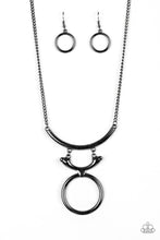 Load image into Gallery viewer, pittmanbling-and-jewelry-inc-presentswalk-like-an-egyptian-black-necklace-paparazzi-accessories
