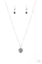 Load image into Gallery viewer, pittmanbling-and-jewelry-inc-presentsfierce-flirt-silver-necklace-paparazzi-accessories
