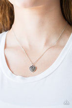 Load image into Gallery viewer, Paparazzi Accessories ⚘ Fierce Flirt - Silver Necklace⚘ Flat Rate Ship $4.50 ⚘
