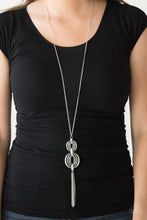 Load image into Gallery viewer, Paparazzi Accessories ⚘ Timelessly Tasseled - Silver Necklace⚘ Flat Rate Ship $4.50 ⚘
