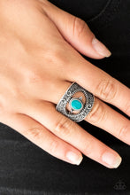 Load image into Gallery viewer, Paparazzi Accessories ⚘ Rural Relic - Blue Ring⚘ Flat Rate Ship $4.50 ⚘
