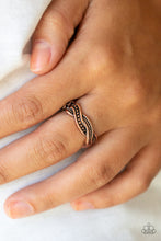 Load image into Gallery viewer, Paparazzi Accessories ⚘ Texture Tango - Copper Ring⚘ Flat Rate Ship $4.50 ⚘
